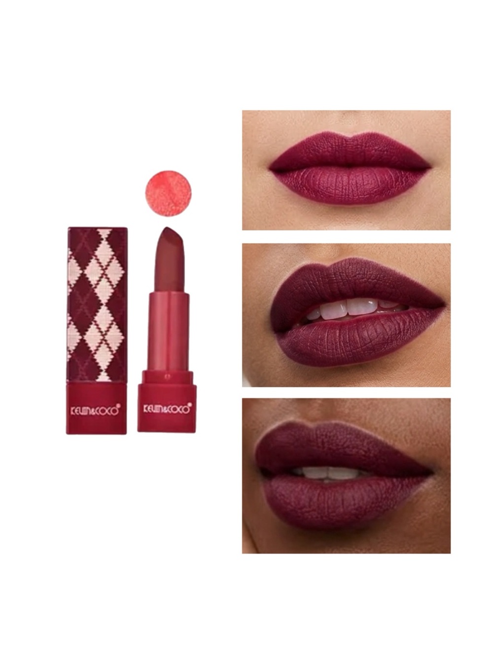 Vintage Pattern Lipstick Trio — Pink & Red Shades - Picture 4 of 6